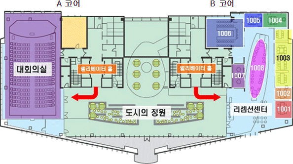 포스트타워 10층 평면도